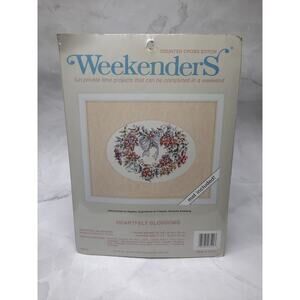 JCA Weekenders Counted Cross Stitch Kit Heartfelt Blossoms 03522
